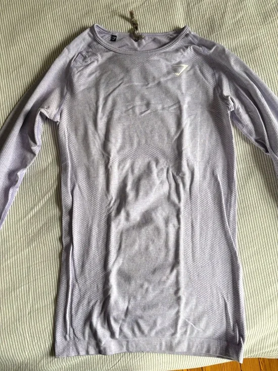 Gymshark Women's Seamless Long Sleeve Top - Lavender Purple - Picture 4 of 6